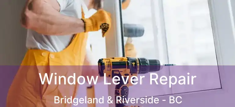  Window Lever Repair Bridgeland & Riverside - BC