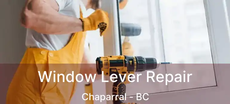  Window Lever Repair Chaparral - BC