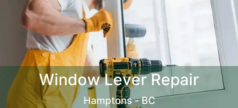  Window Lever Repair Hamptons - BC