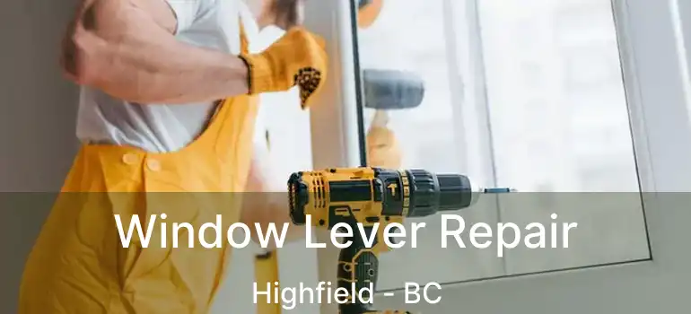  Window Lever Repair Highfield - BC