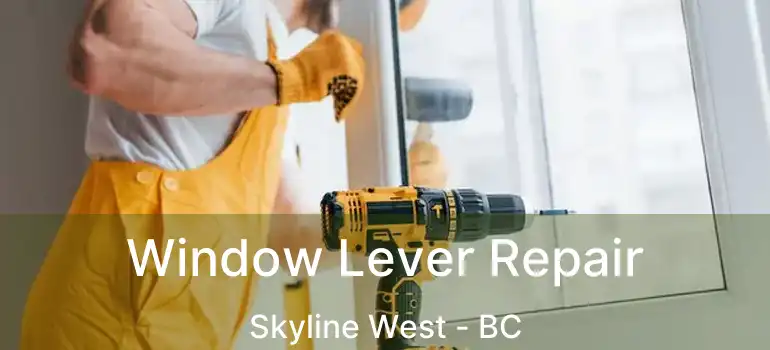  Window Lever Repair Skyline West - BC