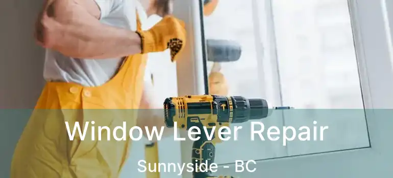  Window Lever Repair Sunnyside - BC