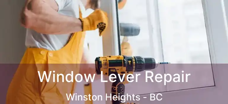  Window Lever Repair Winston Heights - BC
