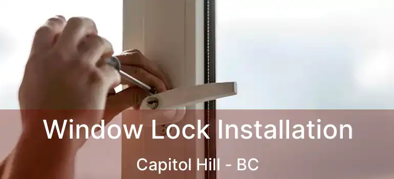  Window Lock Installation Capitol Hill - BC