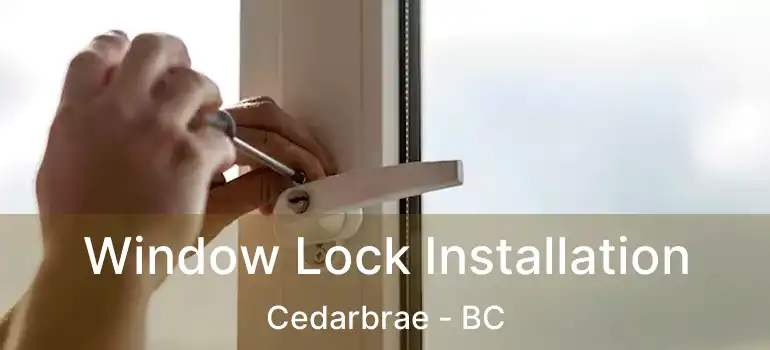  Window Lock Installation Cedarbrae - BC