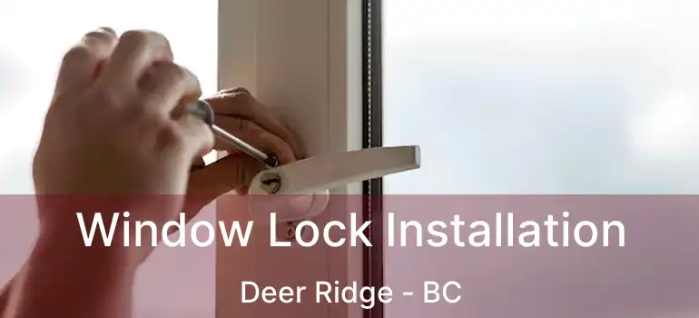  Window Lock Installation Deer Ridge - BC