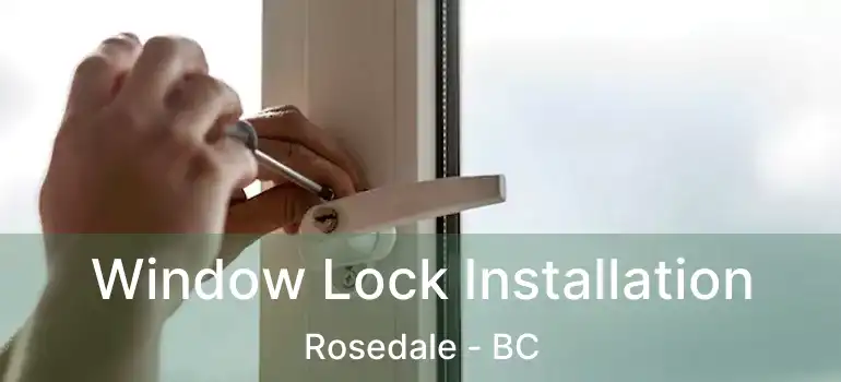  Window Lock Installation Rosedale - BC