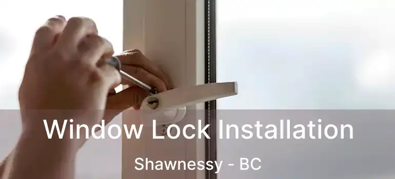 Window Lock Installation Shawnessy - BC