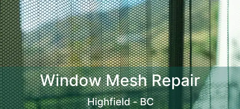  Window Mesh Repair Highfield - BC