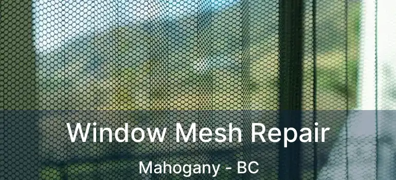  Window Mesh Repair Mahogany - BC