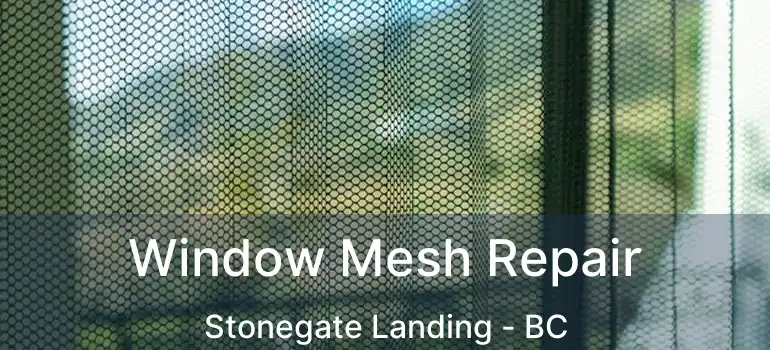  Window Mesh Repair Stonegate Landing - BC
