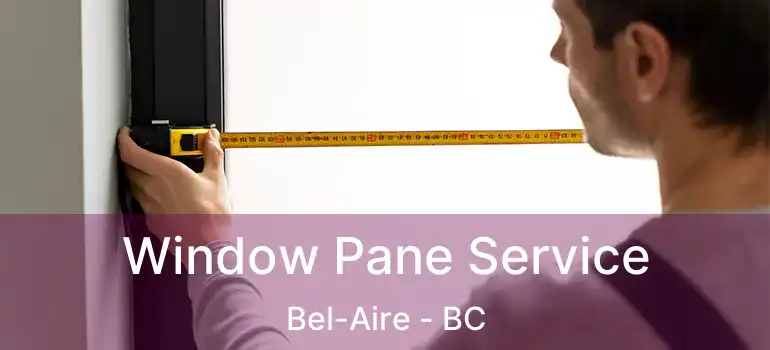  Window Pane Service Bel-Aire - BC
