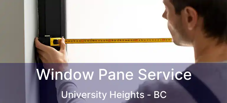  Window Pane Service University Heights - BC