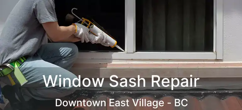  Window Sash Repair Downtown East Village - BC
