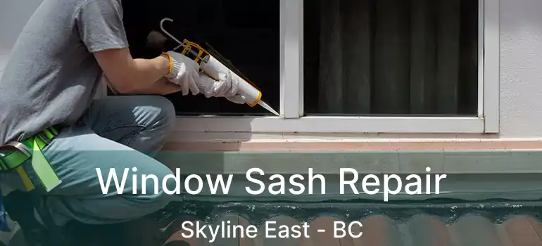  Window Sash Repair Skyline East - BC