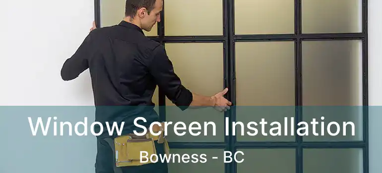  Window Screen Installation Bowness - BC