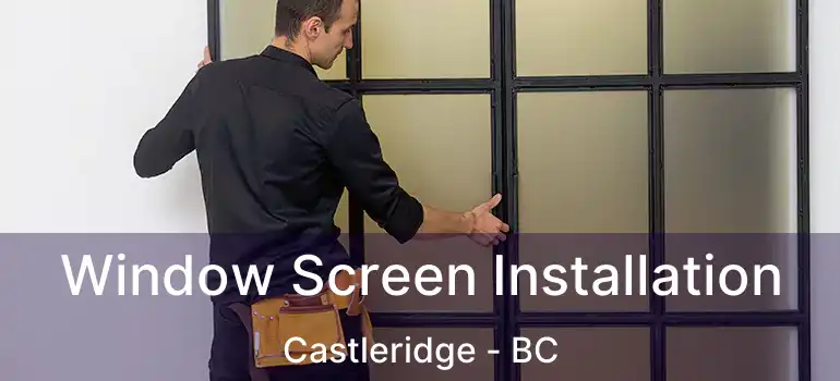  Window Screen Installation Castleridge - BC