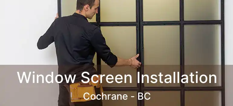  Window Screen Installation Cochrane - BC