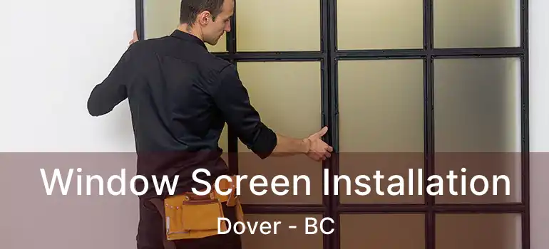 Window Screen Installation Dover - BC