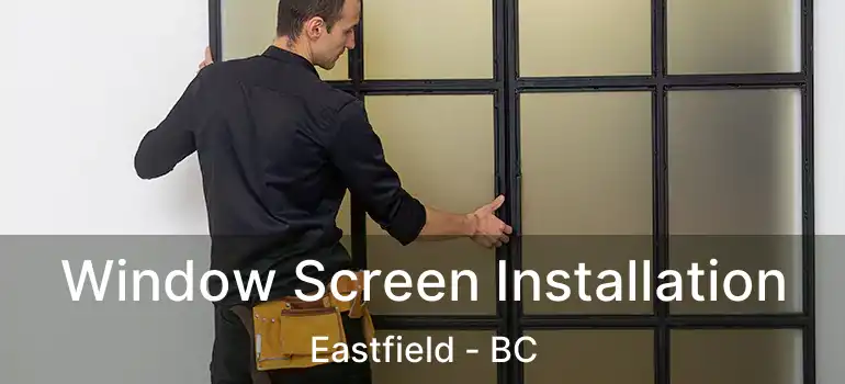 Window Screen Installation Eastfield - BC