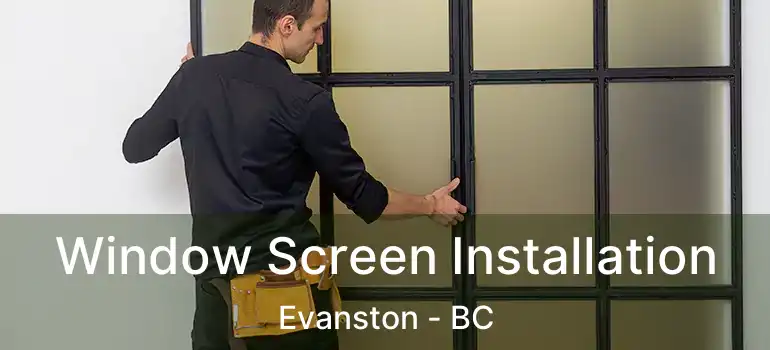  Window Screen Installation Evanston - BC