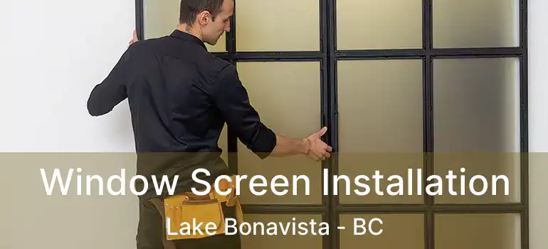  Window Screen Installation Lake Bonavista - BC