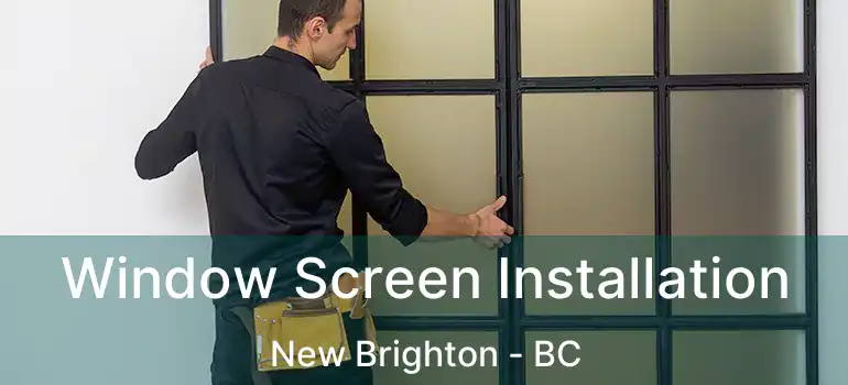  Window Screen Installation New Brighton - BC