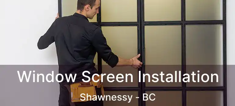  Window Screen Installation Shawnessy - BC
