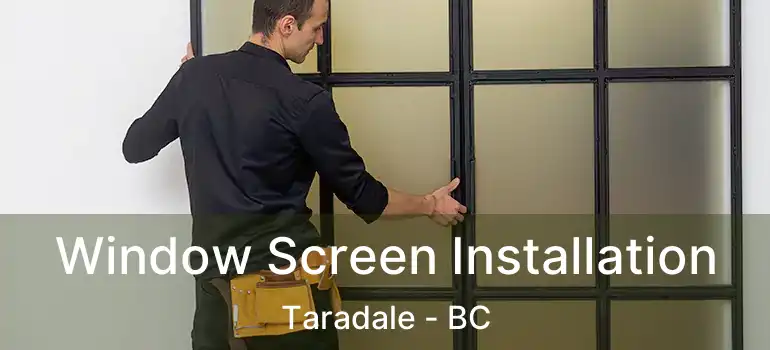  Window Screen Installation Taradale - BC