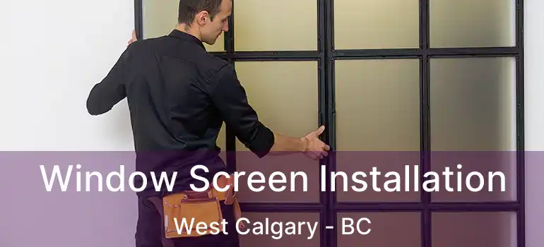  Window Screen Installation West Calgary - BC