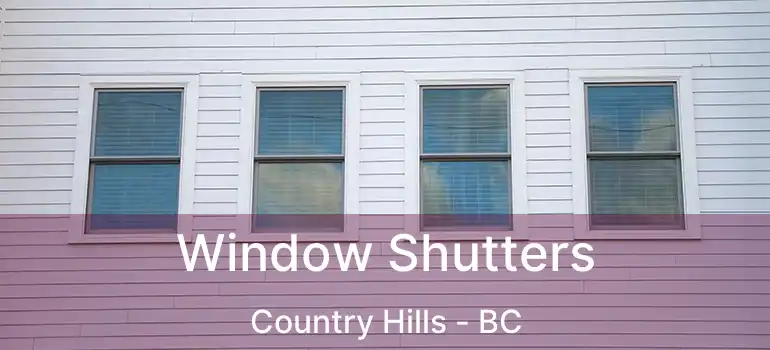  Window Shutters Country Hills - BC