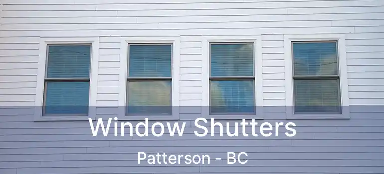  Window Shutters Patterson - BC