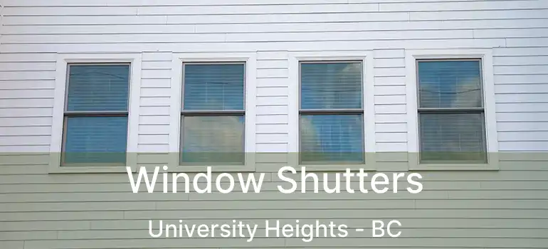  Window Shutters University Heights - BC