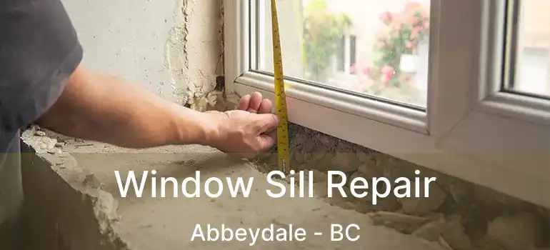  Window Sill Repair Abbeydale - BC