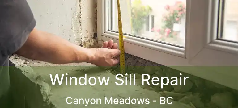  Window Sill Repair Canyon Meadows - BC