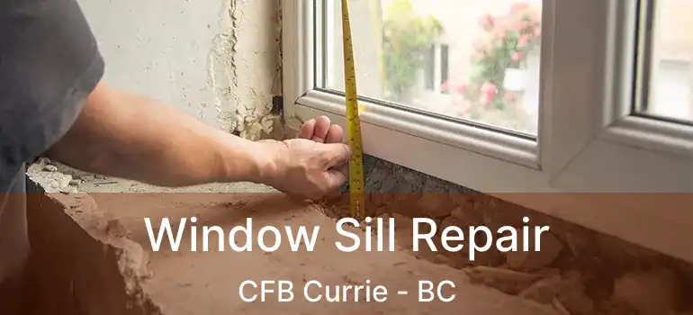  Window Sill Repair CFB Currie - BC