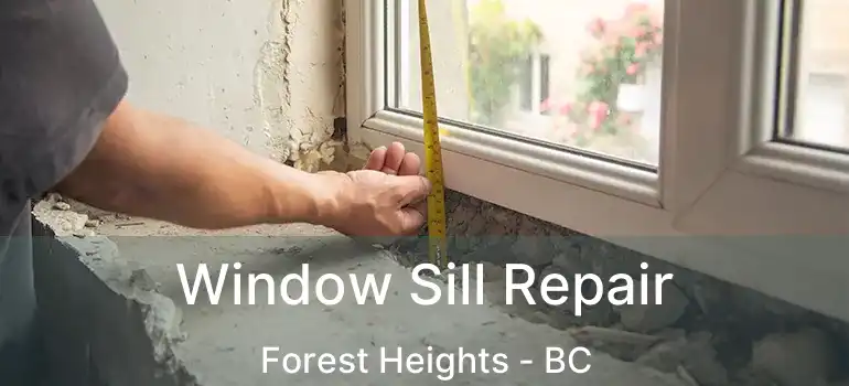  Window Sill Repair Forest Heights - BC