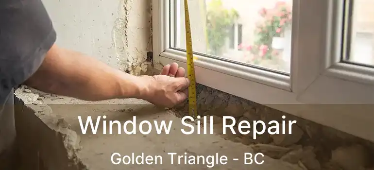  Window Sill Repair Golden Triangle - BC