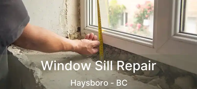 Window Sill Repair Haysboro - BC