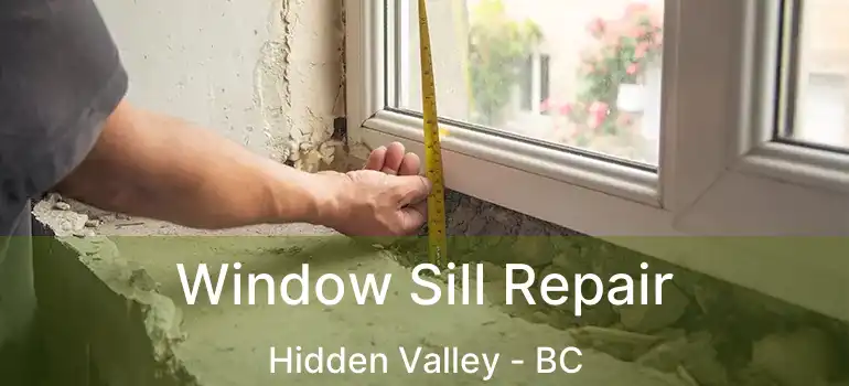  Window Sill Repair Hidden Valley - BC
