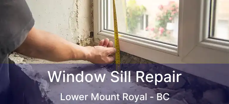  Window Sill Repair Lower Mount Royal - BC