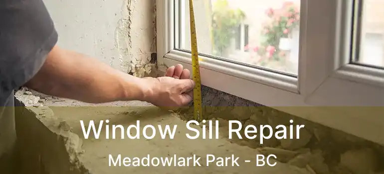  Window Sill Repair Meadowlark Park - BC