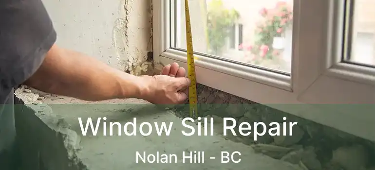  Window Sill Repair Nolan Hill - BC