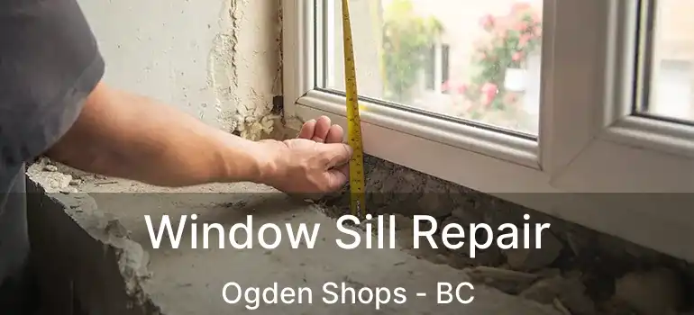  Window Sill Repair Ogden Shops - BC
