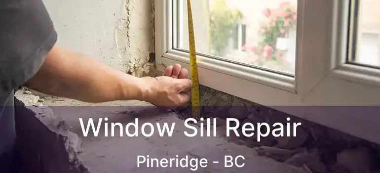  Window Sill Repair Pineridge - BC