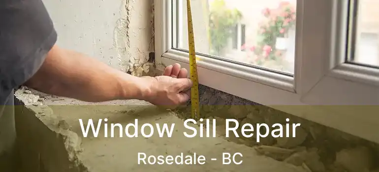  Window Sill Repair Rosedale - BC