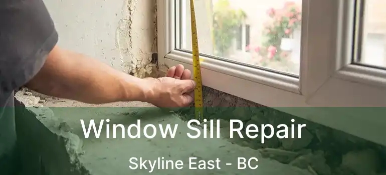  Window Sill Repair Skyline East - BC