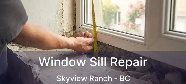 Window Sill Repair Skyview Ranch - BC
