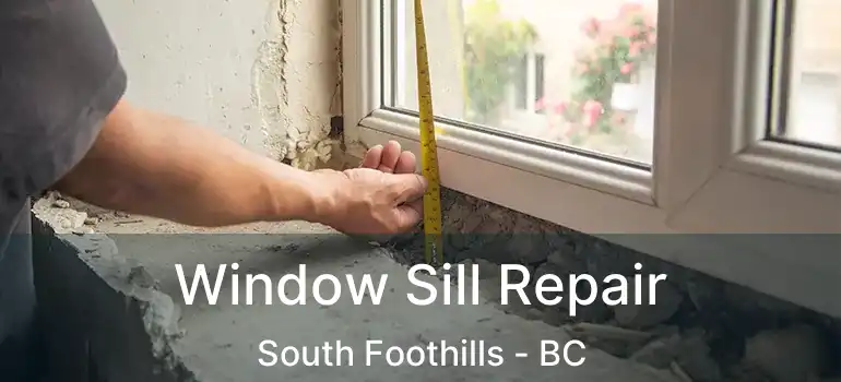  Window Sill Repair South Foothills - BC