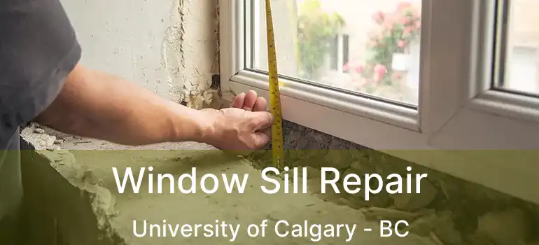 Window Sill Repair University of Calgary - BC